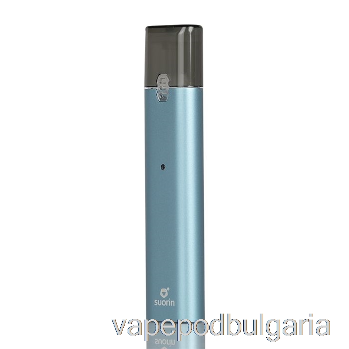 Vape 10000 Дръпки Suorin Ishare Single Portable Pod Kit Metal Edition - Cyan